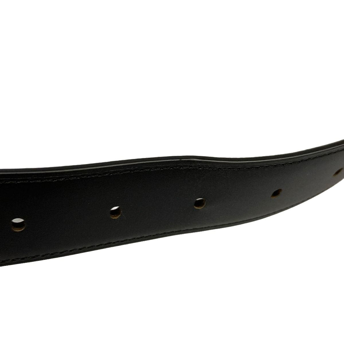 Cartier Belt Black Dark Brown Silver Reversible Santos Leather — view 5