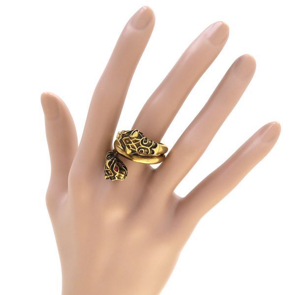 Gucci Tiger Head Link 23 Ring — view 9