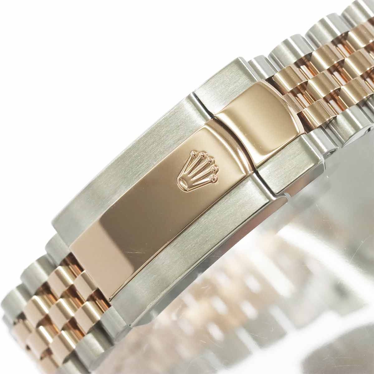 Rolex Datejust 36 Roulette Diamond Watch Gray 18k Pink Gold Automatic Winding — view 7