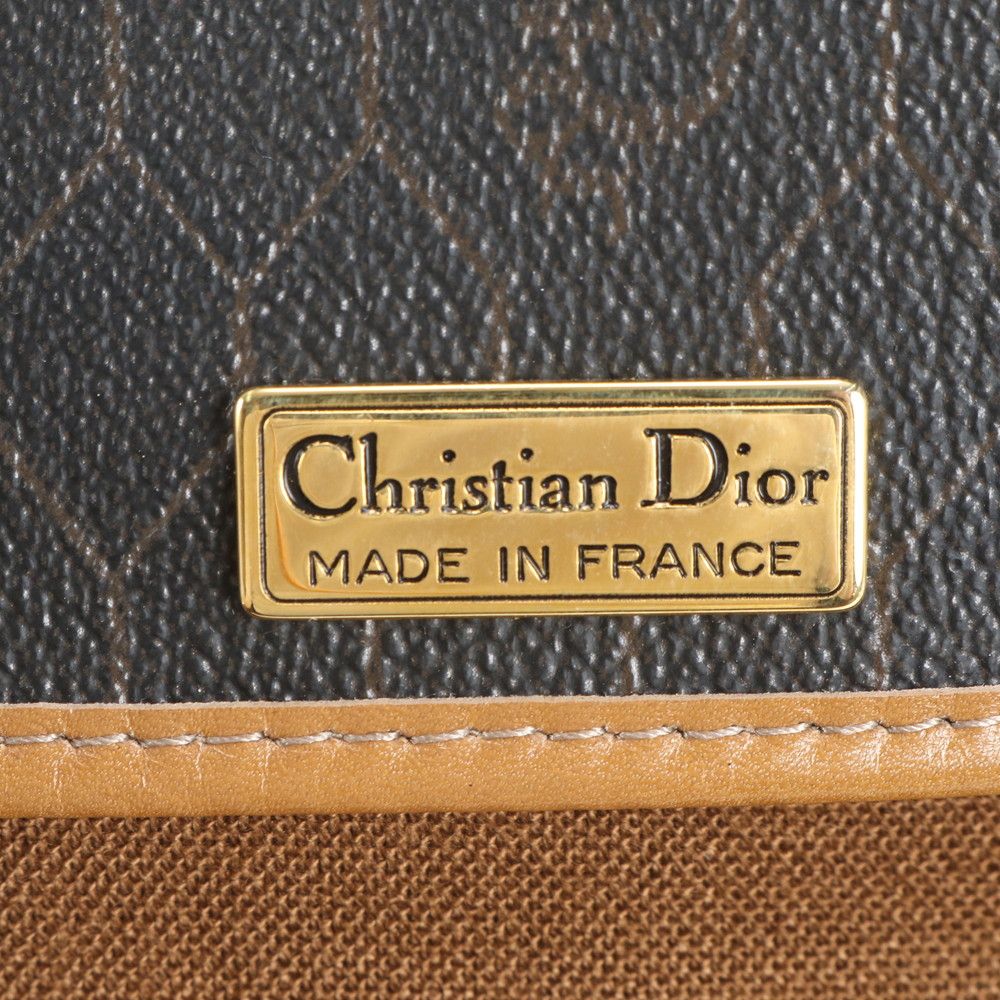 Dior Vintage Honeycomb Pattern Leather Shoulder Bag Crossbody — view 8