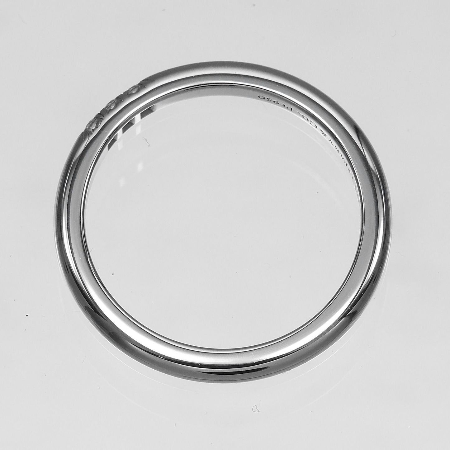 Tiffany & Co Forever Classic Band Platinum Diamond Ring — view 9
