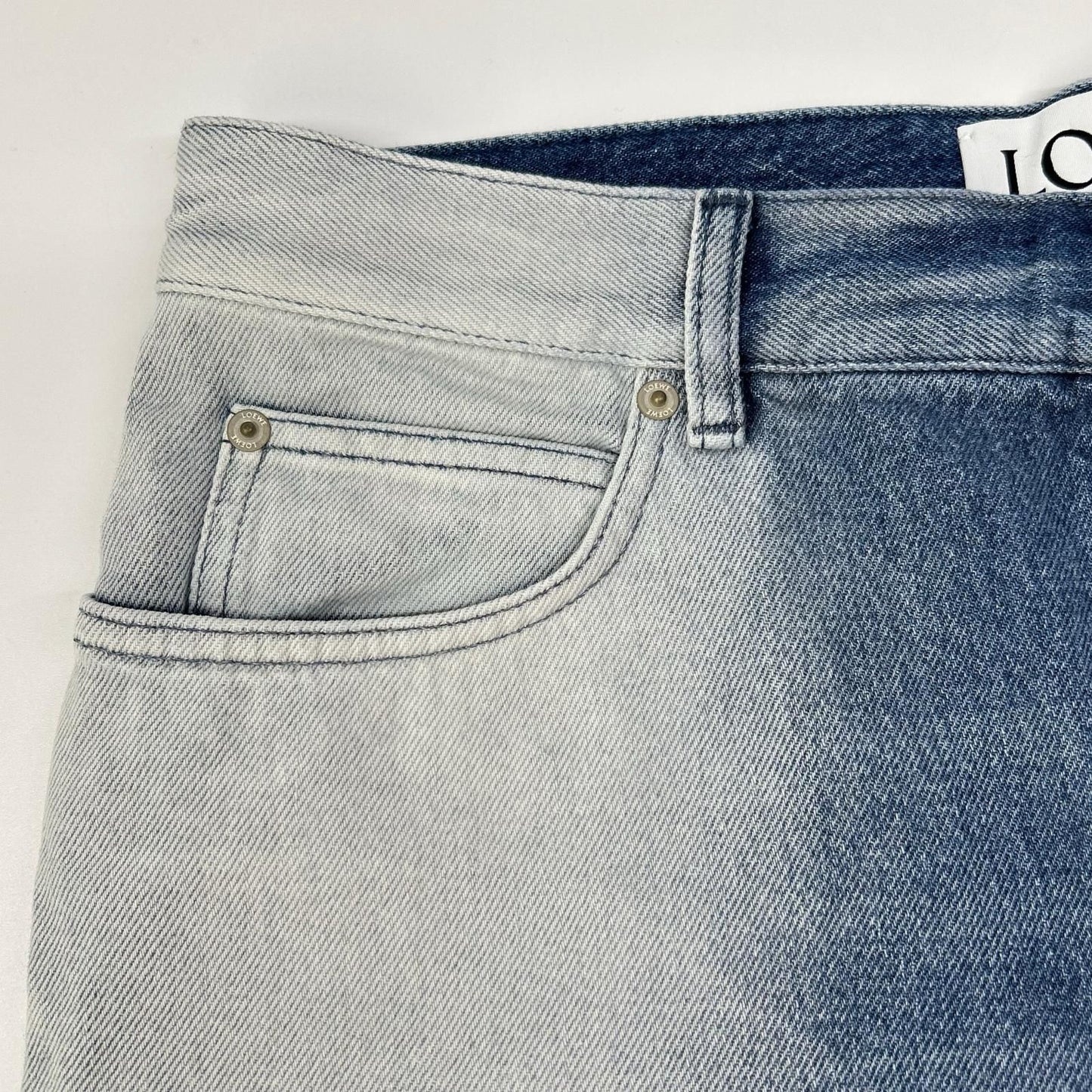 Loewe Blue Gradient Denim Pants 50 — view 9