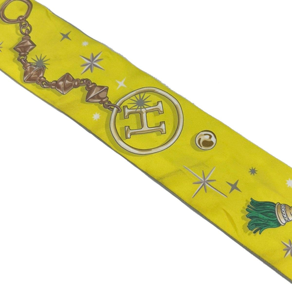 Hermes Tsuiri Scarf SE la Fet Yellow — view 6