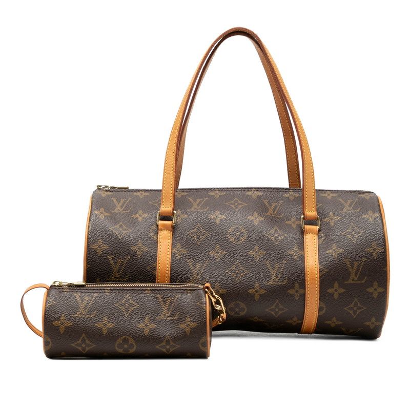 Louis Vuitton Monogram Papillon 30 Handbag Brown Leather — view 7