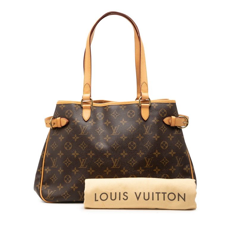 Louis Vuitton Monogram Batignolles Oriental Shoulder Bag Brown Leather — view 7