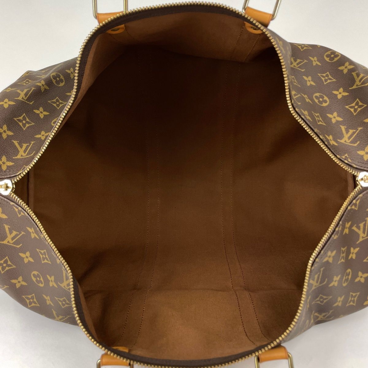 Louis Vuitton Keepall 55 Boston Bag Monogram Brown — view 9
