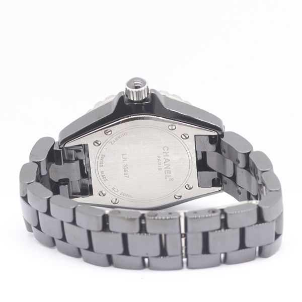 Chanel Ceramic Quartz Date Black Dial Watch — view 4