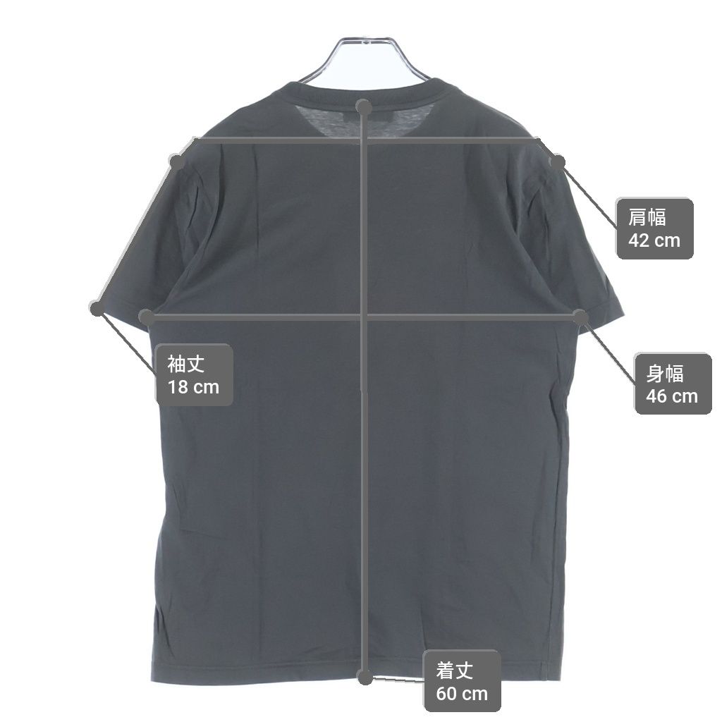 Prada Triangle Logo Pocket Short Sleeve T-Shirt Gray — view 9