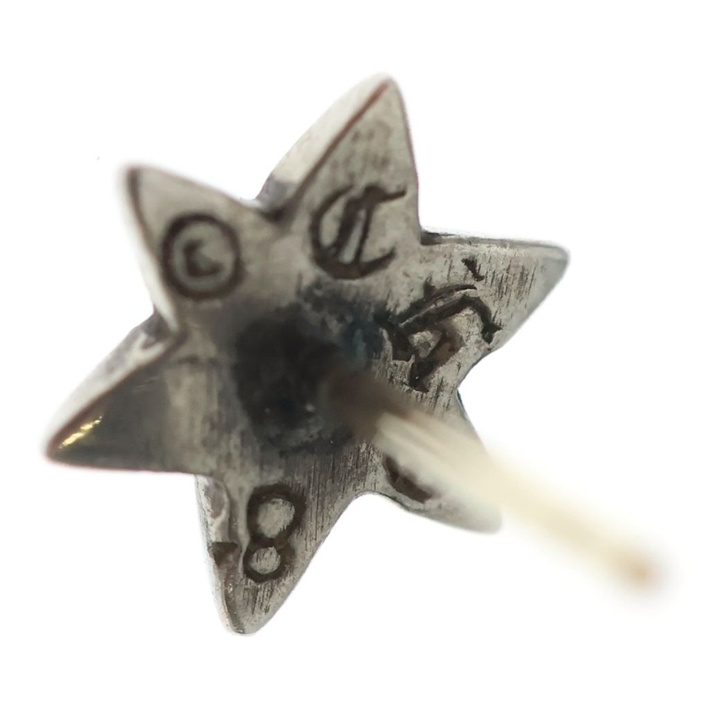 Chrome Hearts CO Star Stud Earrings Silver — view 6