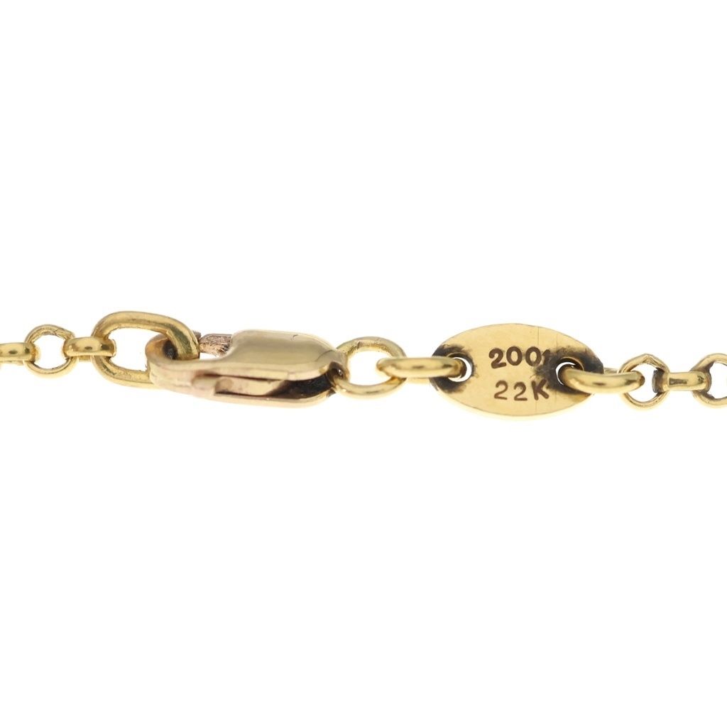 Chrome Hearts 22k Neckchain Roll Chain Necklace Gold — view 6