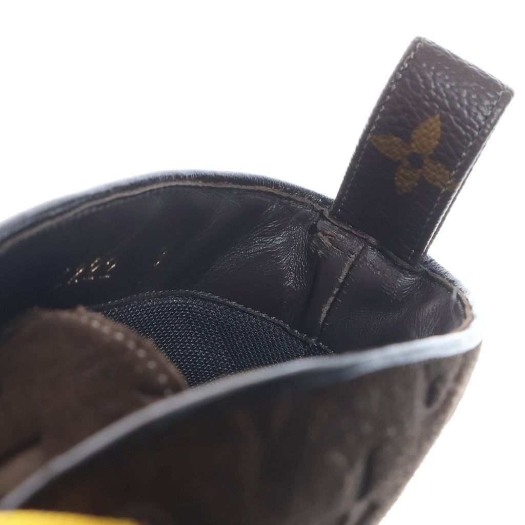 Louis Vuitton LV Dimension Monogram Suede Leather Ankle Chukka Boots Brown — view 6
