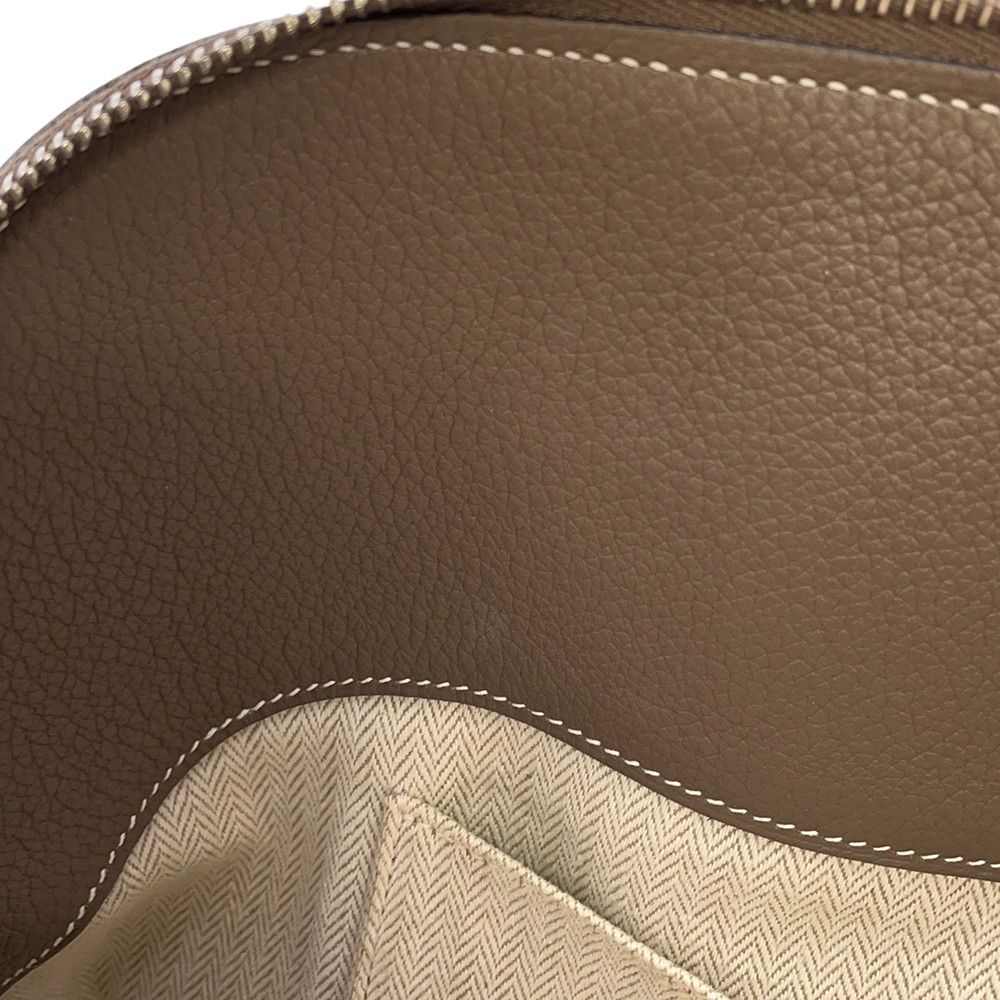 Hermes Handbag Bolide Relax 35 Etoupe Silver Taurillon Novi — view 9
