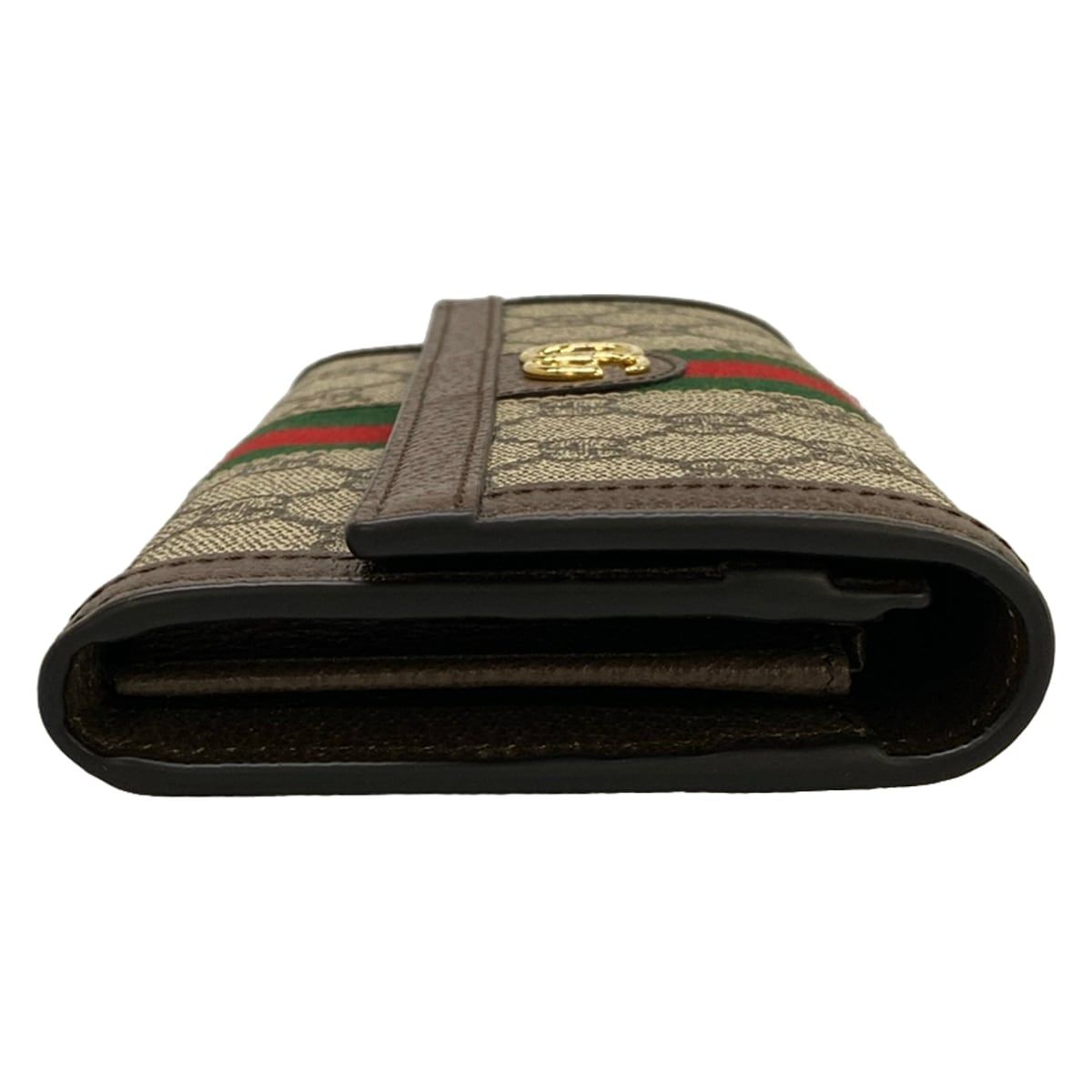 Gucci Wallet Ophidia Dark Brown Beige Multi Leather — view 9