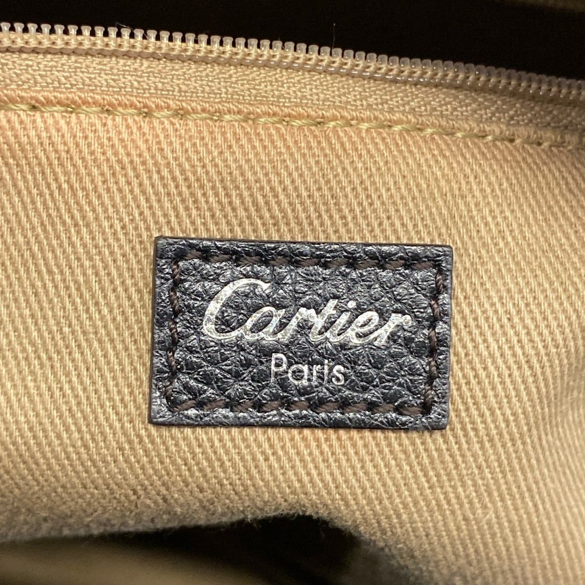 Cartier Marcello de Bow Sling Bag Black Leather — view 9