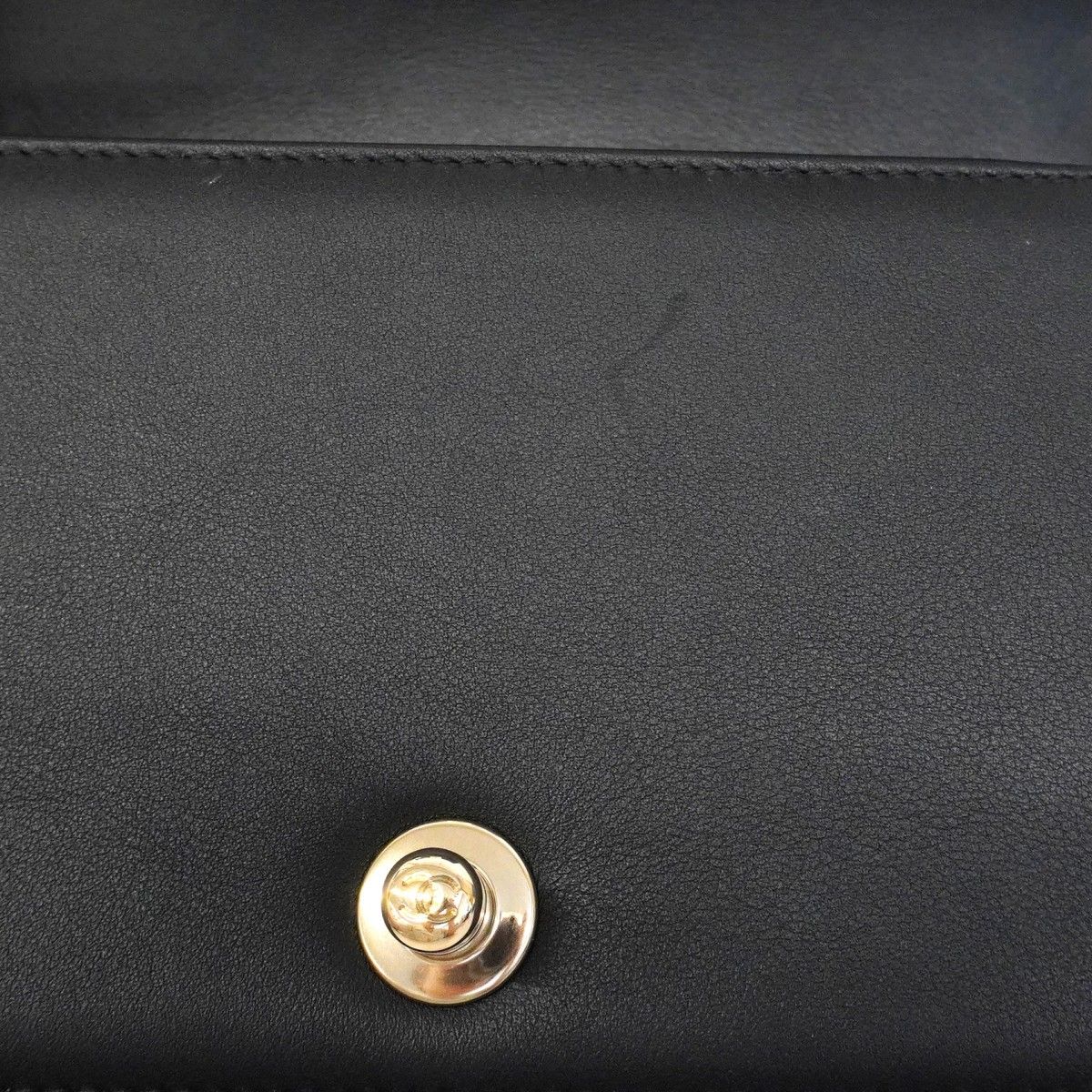 Chanel Shoulder Bag Body Stitch Lambskin Black Chien Pants Gold — view 9