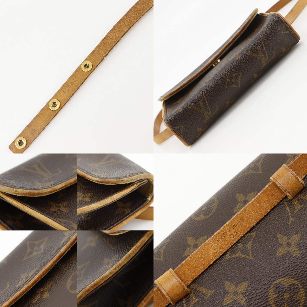 Louis Vuitton Pochette Florentine Hip 2-Way Pouch Monogram Canvas Brown Waist — view 9