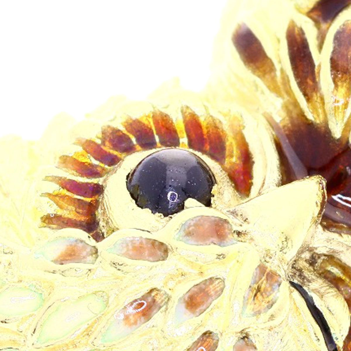 Tiffany & Co Owl Motif Cat's Eye Brooch 18k Yellow Gold — view 9