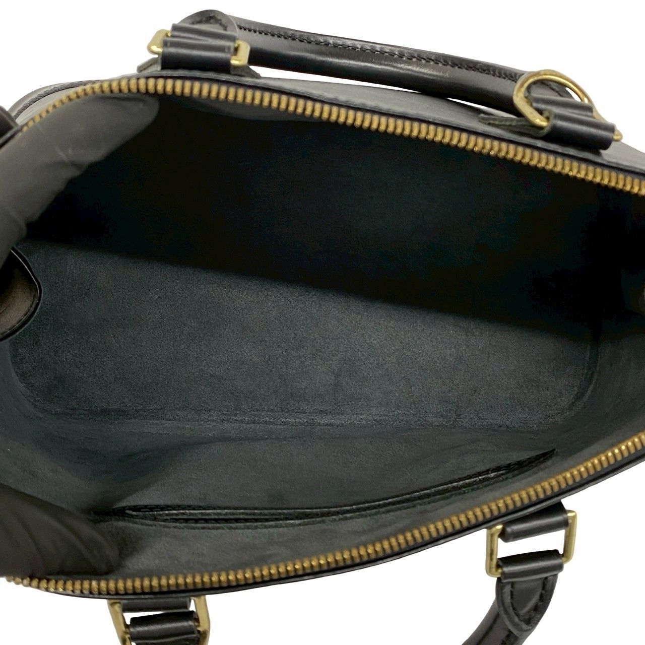 Louis Vuitton Vintage Alma Epi Leather Boston Bag Black Noir — view 9