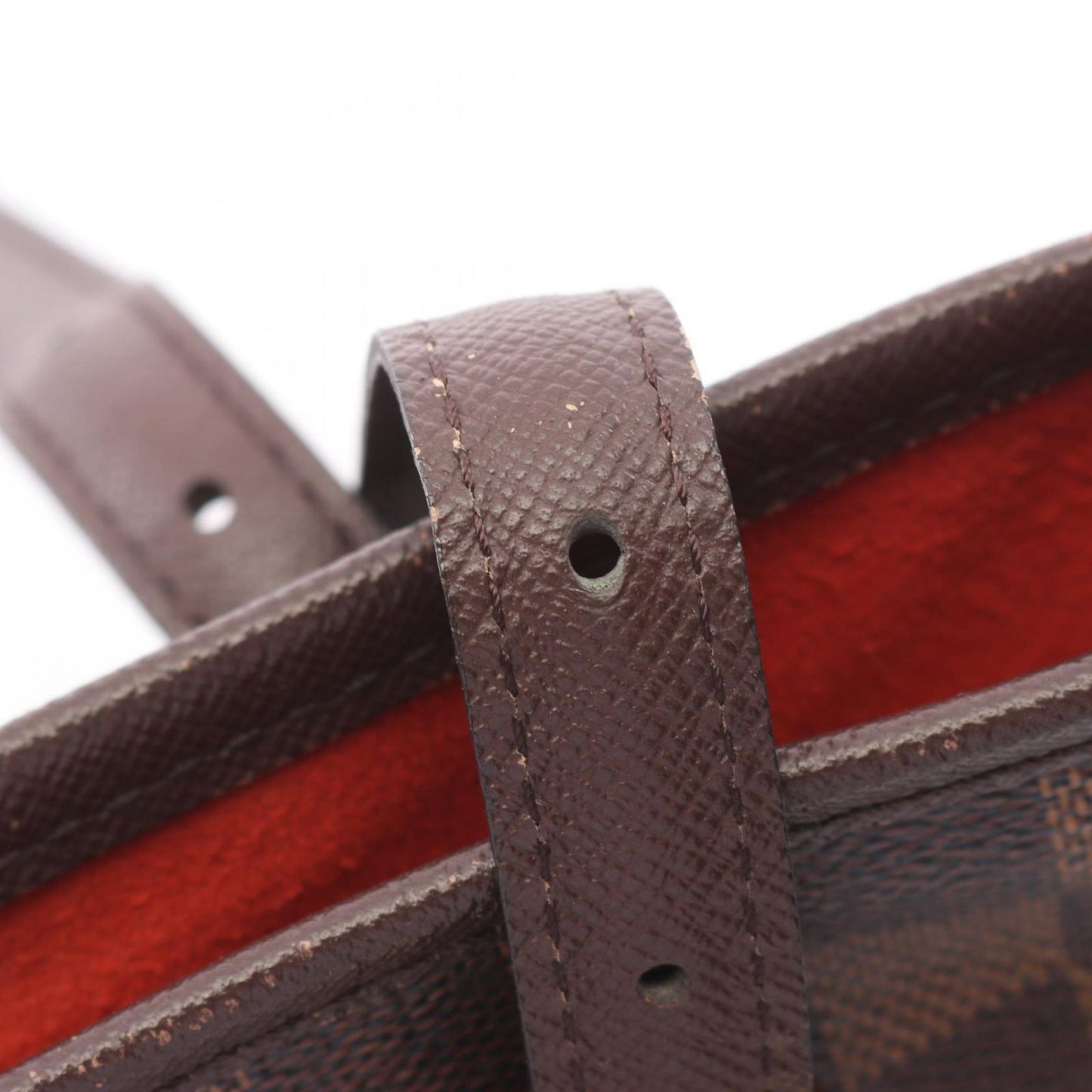 Louis Vuitton Tote Marais Blanc Canvas Leather — view 9