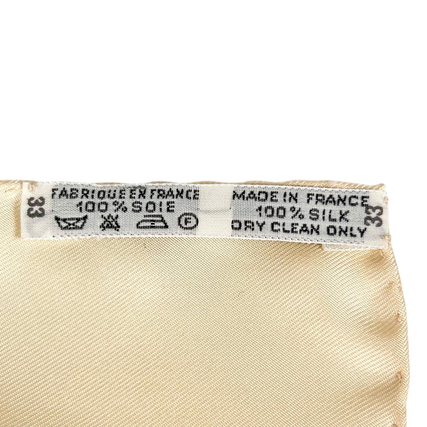 Hermes Carre 90 Silk Orange Brown Scarf — view 8