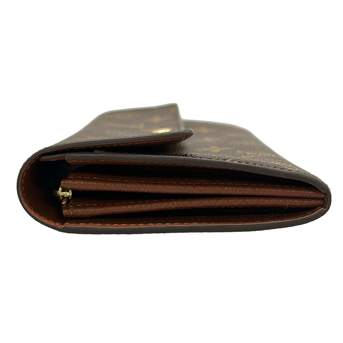 Louis Vuitton Wallet Monogram Pochette Porte Monet Cles Leather — view 9