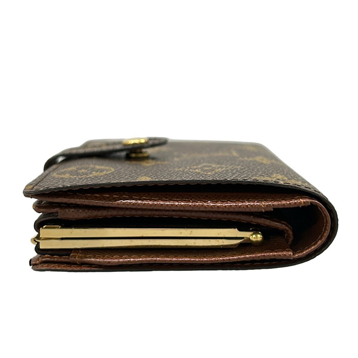 Louis Vuitton Bifold Wallet Monogram Porte Monet Viet Viennois Leather — view 9