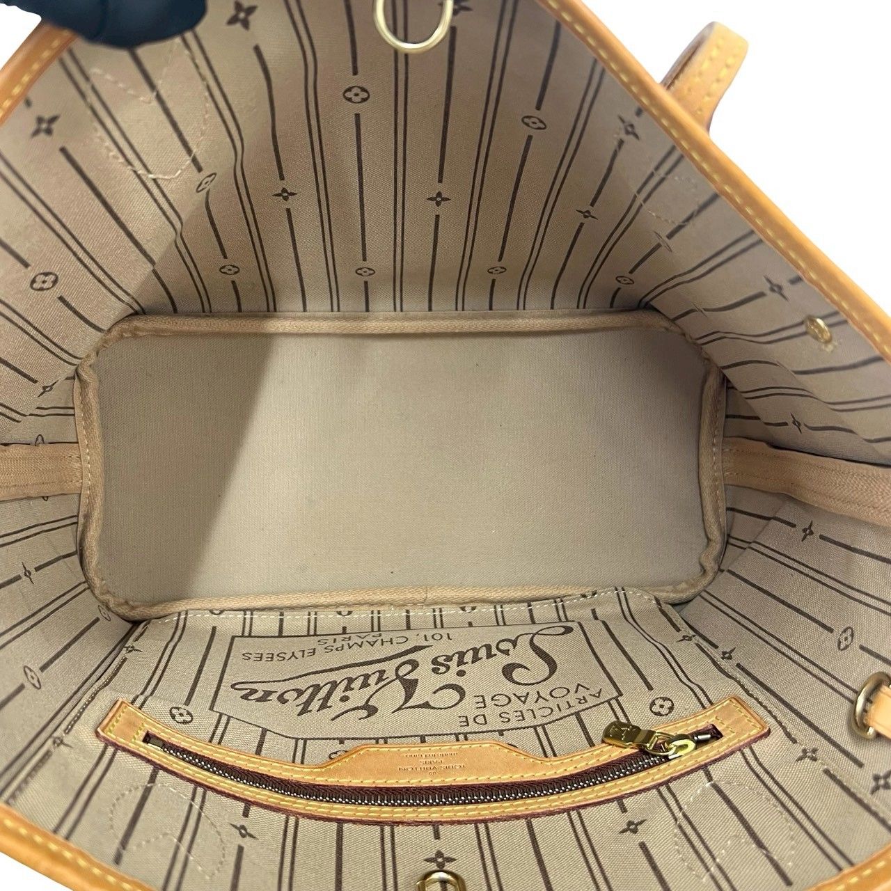 Louis Vuitton Neverfull PM Monogram Leather Tote Brown — view 9