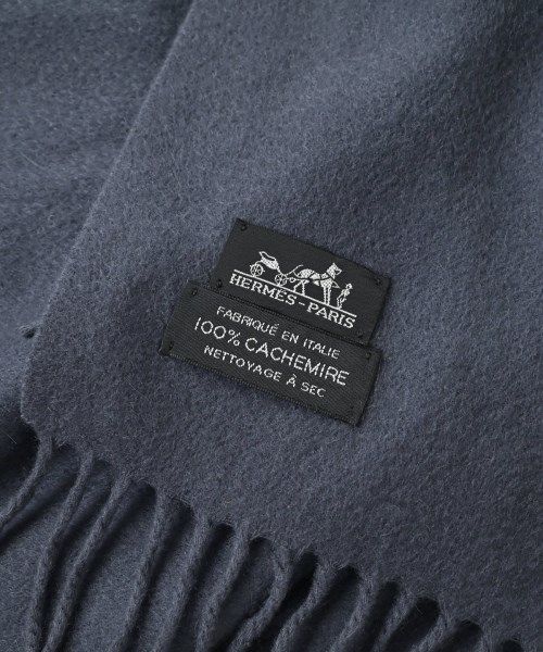 Hermes Bandana Scarf Gray — view 6