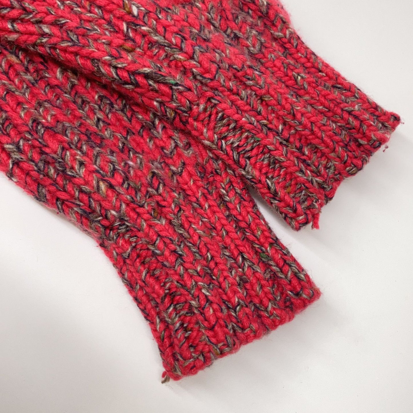 Hermes Cashmere Logo High Neck Knit Red Sweater — view 7