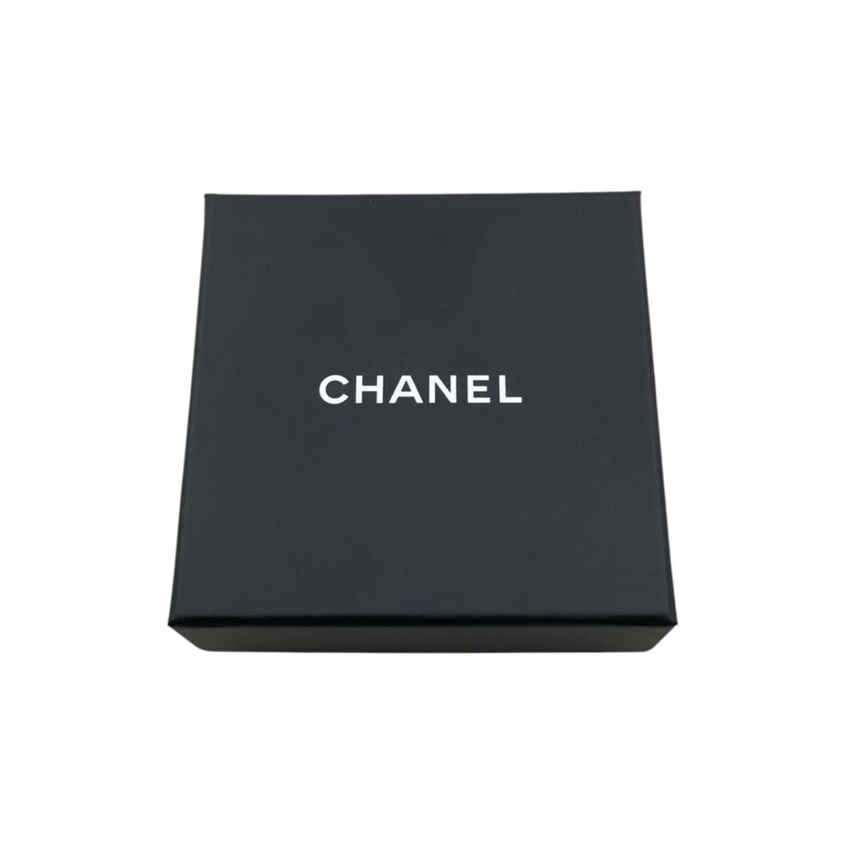 Chanel Brooch CC Logo Square Rhinestone Silver Crystal — view 6