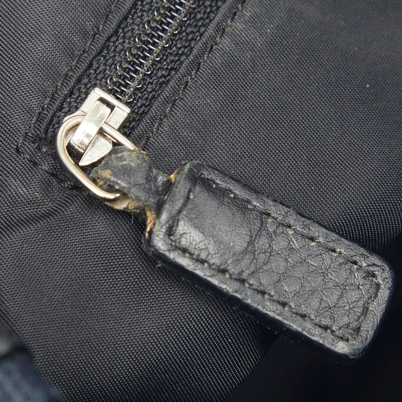 Dior Street Chic Trotter Crossbody Shoulder Bag Black Navy Leather Jacquard — view 9