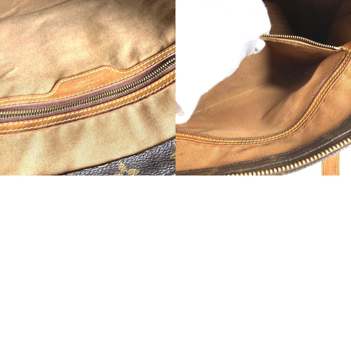 Louis Vuitton Shoulder Bag Cabas Mezzo Monogram Canvas Brown — view 9