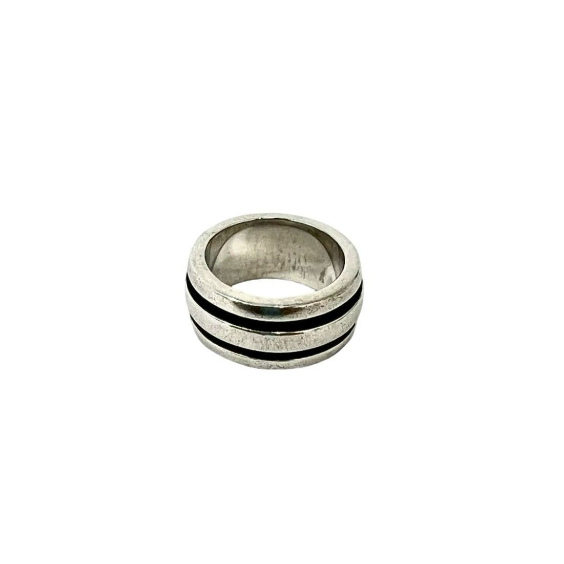 Tiffany & Co Group Double Line Ring 925 Sterling Silver — view 6