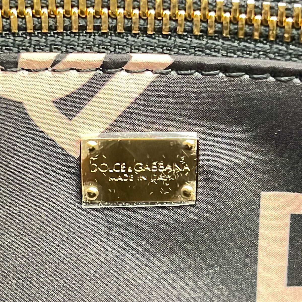 Dolce & Gabbana Tote Pink Beige Leather — view 9