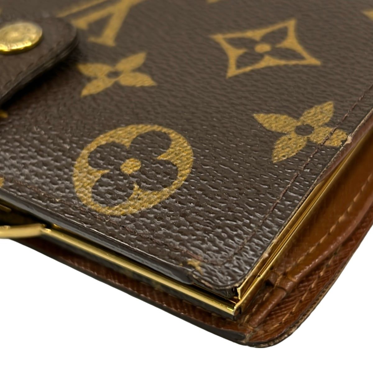 Louis Vuitton Bifold Wallet Monogram Porte Monet Viet Viennois Leather — view 6