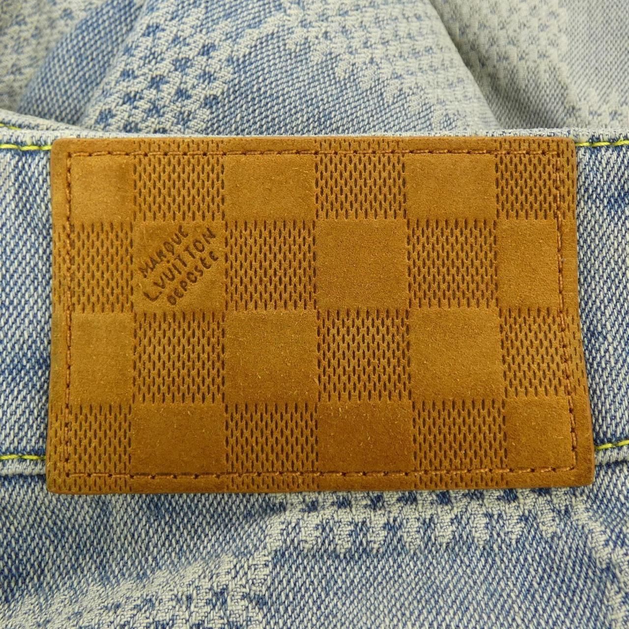Louis Vuitton Damier Denim Skate Pants Jeans — view 6