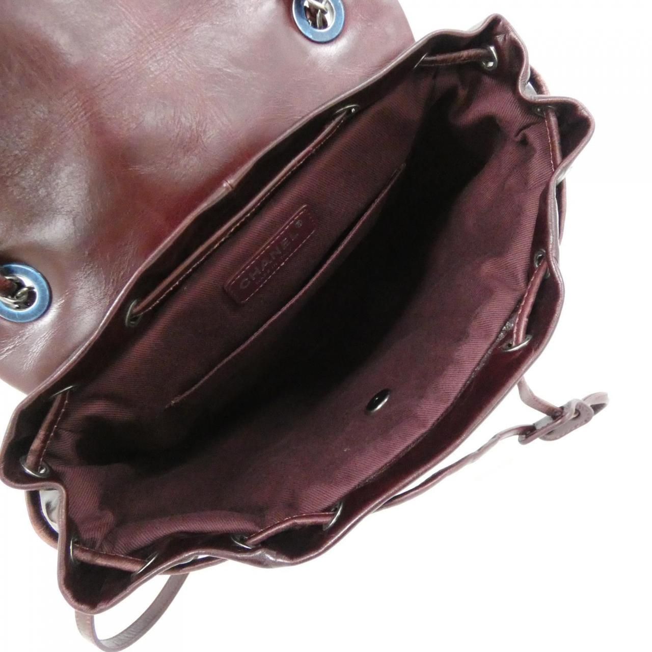 Chanel Backpack Burgundy — view 9