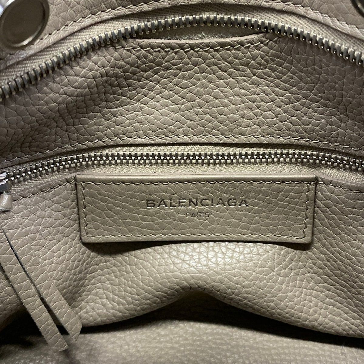 Balenciaga Handbag Black Out City S Gray Beige Leather — view 9