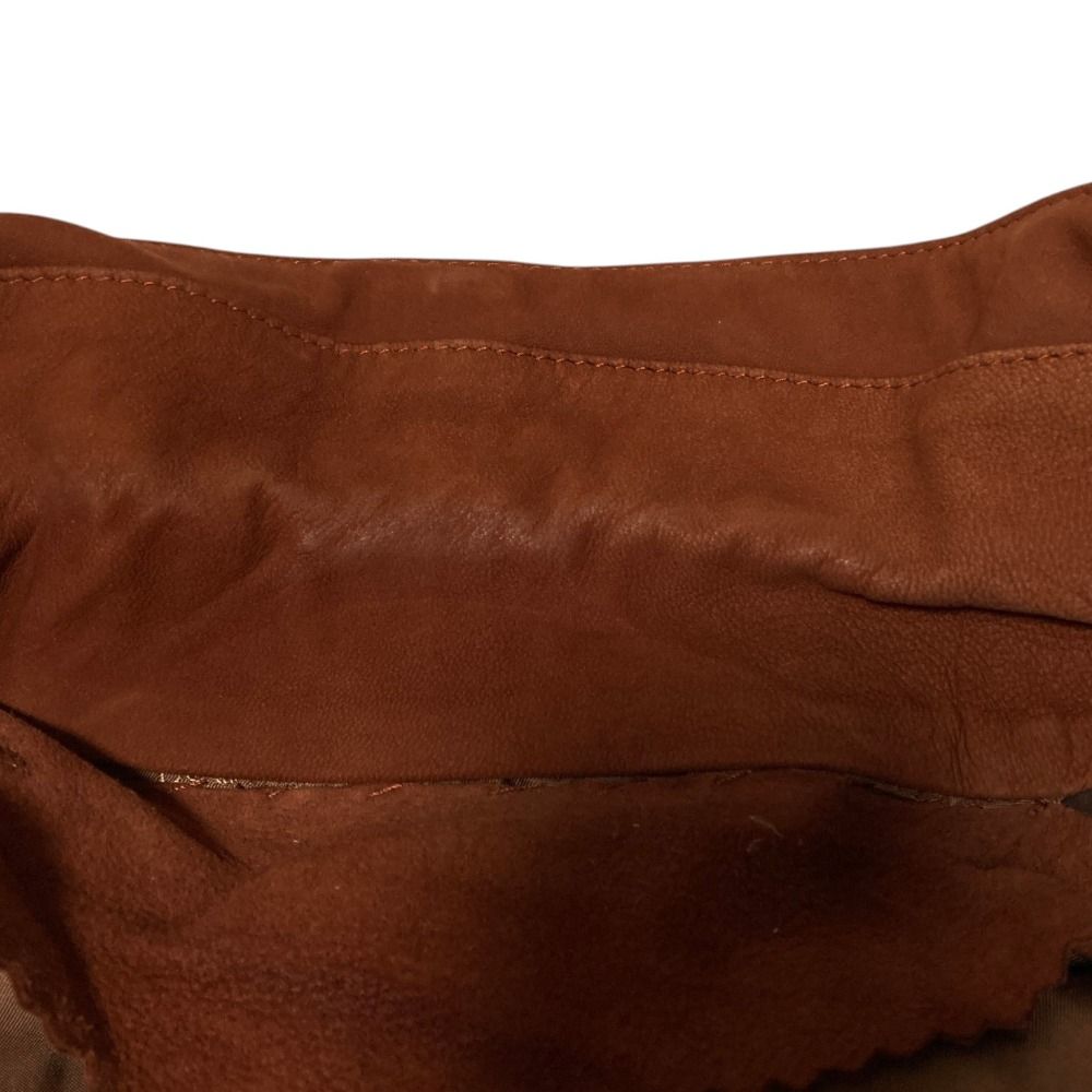 Loewe Vintage Anagram Button Suede Leather Jacket 42 Brown — view 9