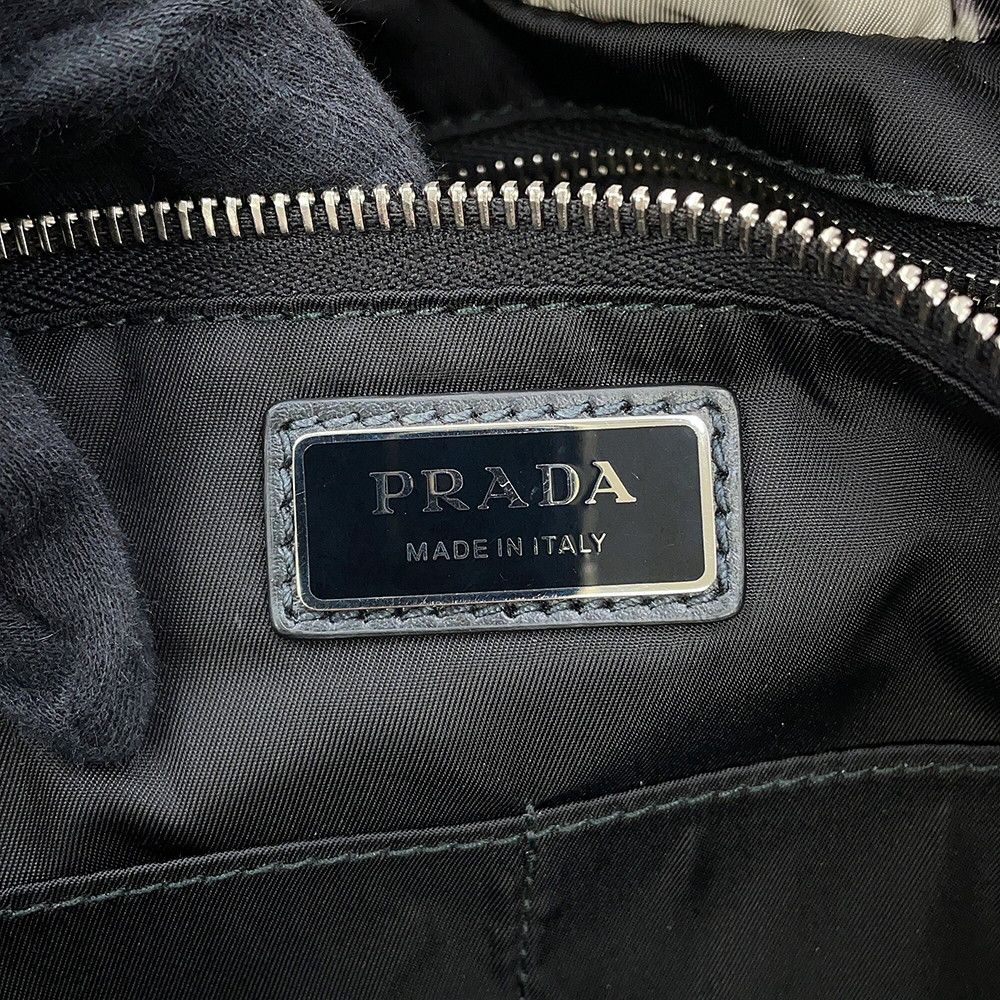 Prada Tote Print Re-Nylon Padded Nylon — view 9
