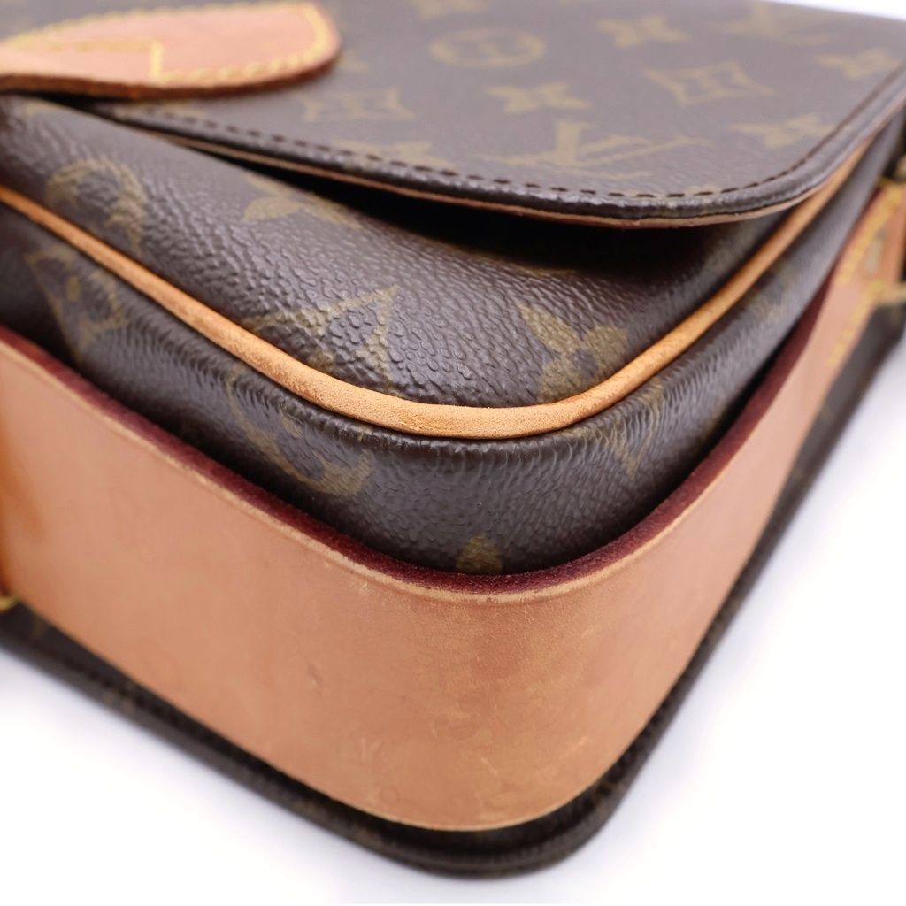 Louis Vuitton Monogram Cartoon MM Mini Shoulder Bag Brown Leather Gold — view 6