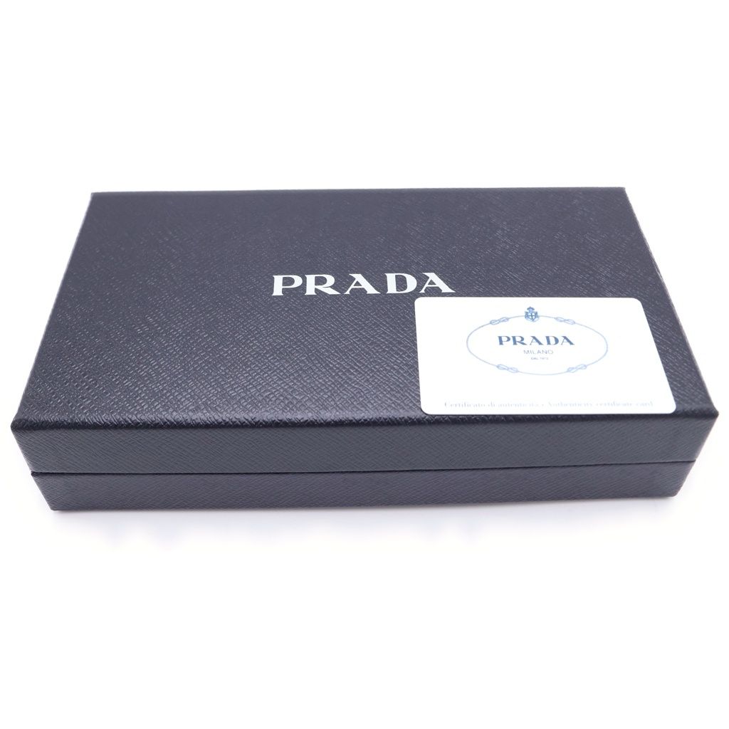 Prada Saffiano Wallet Black Leather — view 6