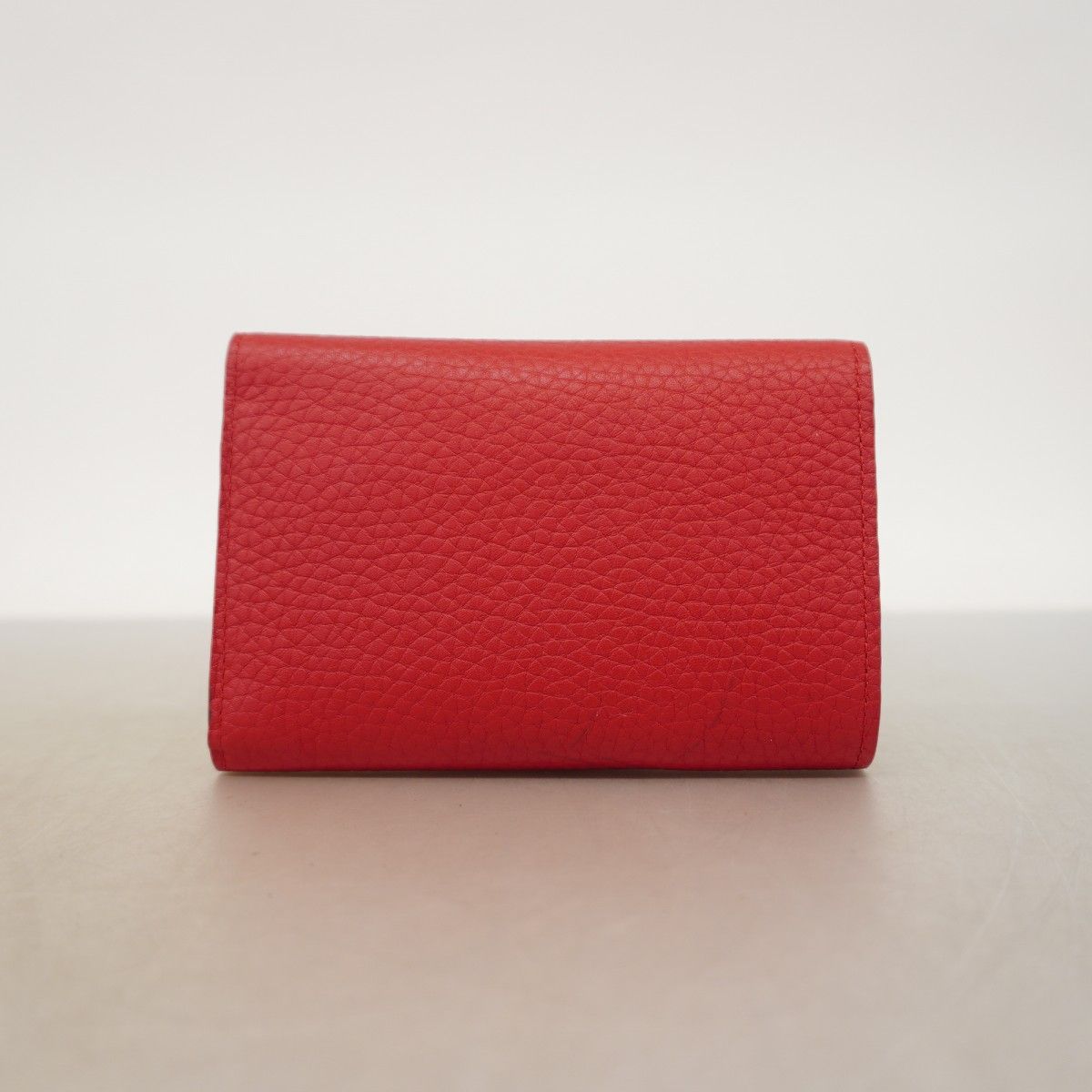 Louis Vuitton Trifold Wallet Taurillon Portefeuille Capucines Compact Ruby — view 8