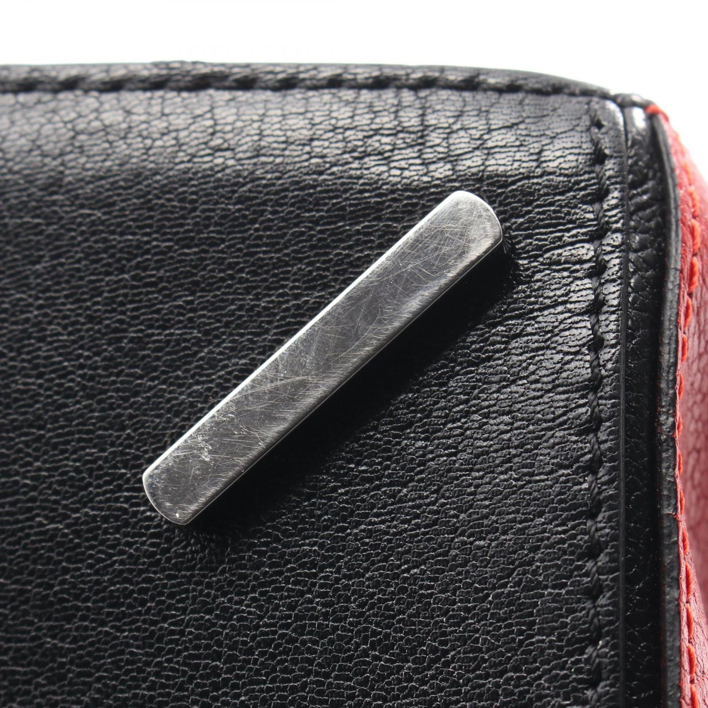 Loewe Handbag Puzzle Bag White Red Black Leather — view 9