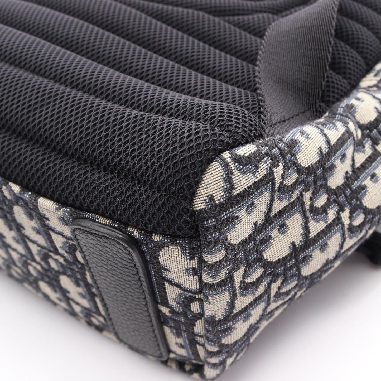 Dior Backpack Rider Blue Jacquard Kids Navy Canvas Leather — view 5