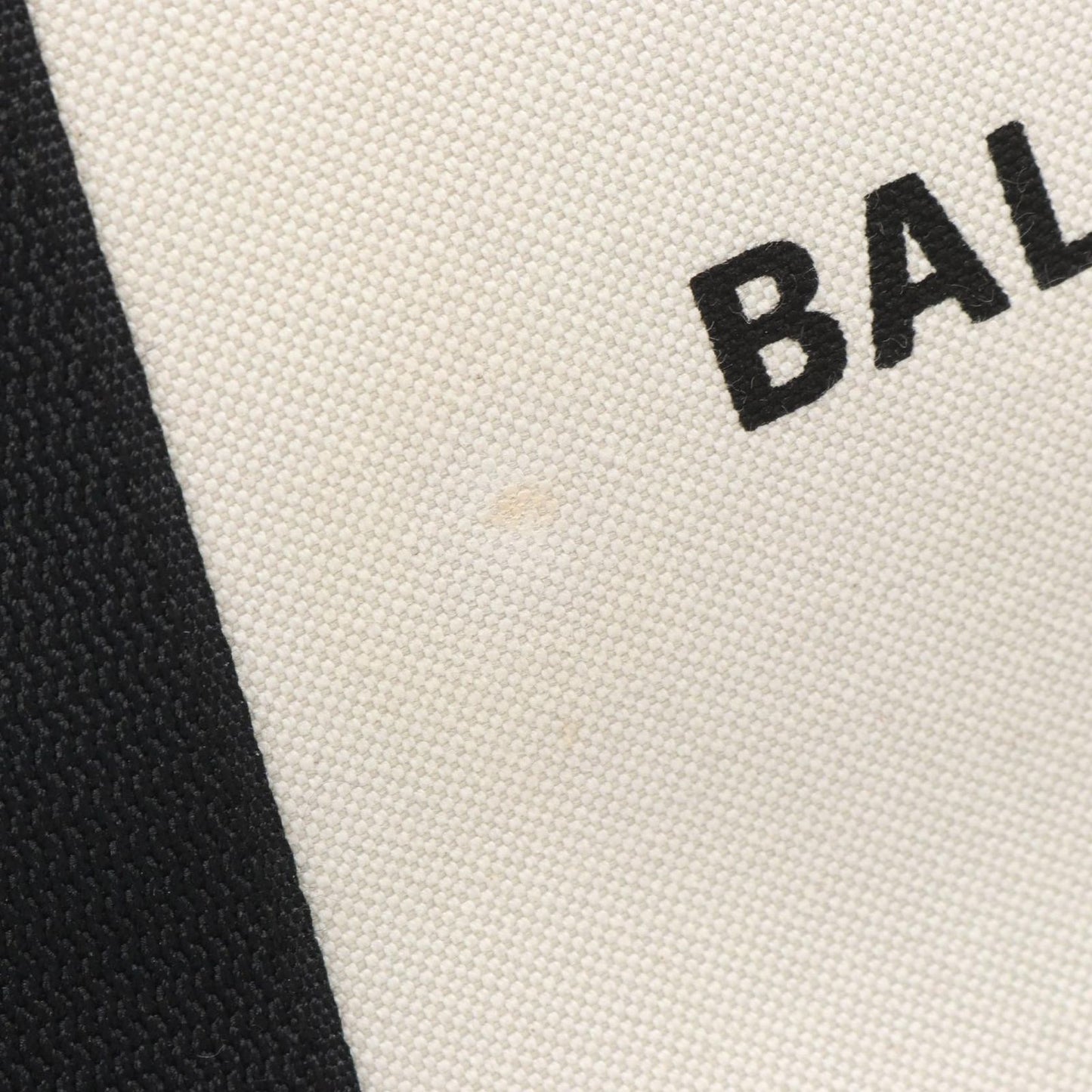 Balenciaga Tote Navy Cabas S Natural Black Canvas Leather — view 9