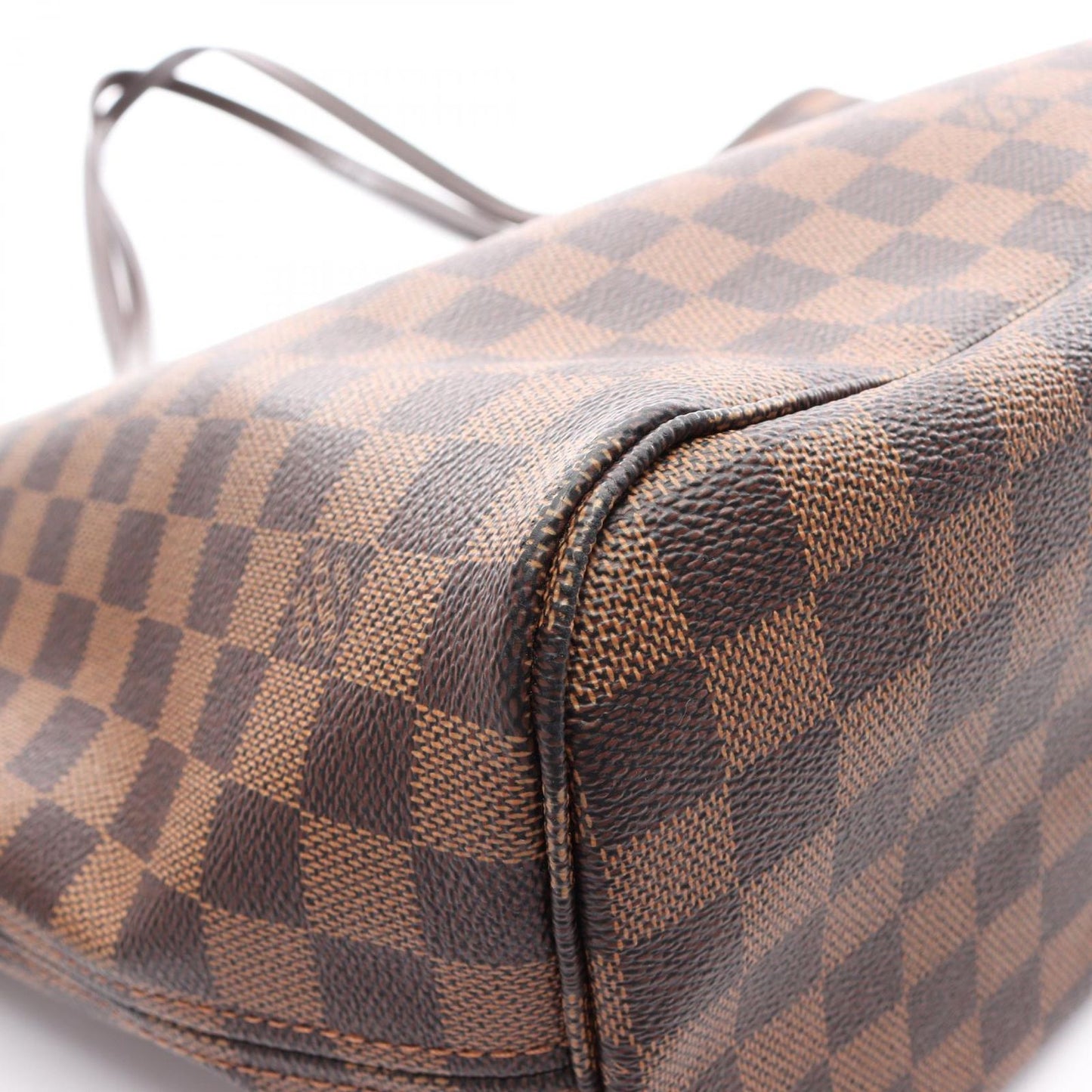 Louis Vuitton Tote Neverfull MM Damier Ebene Canvas Leather — view 9