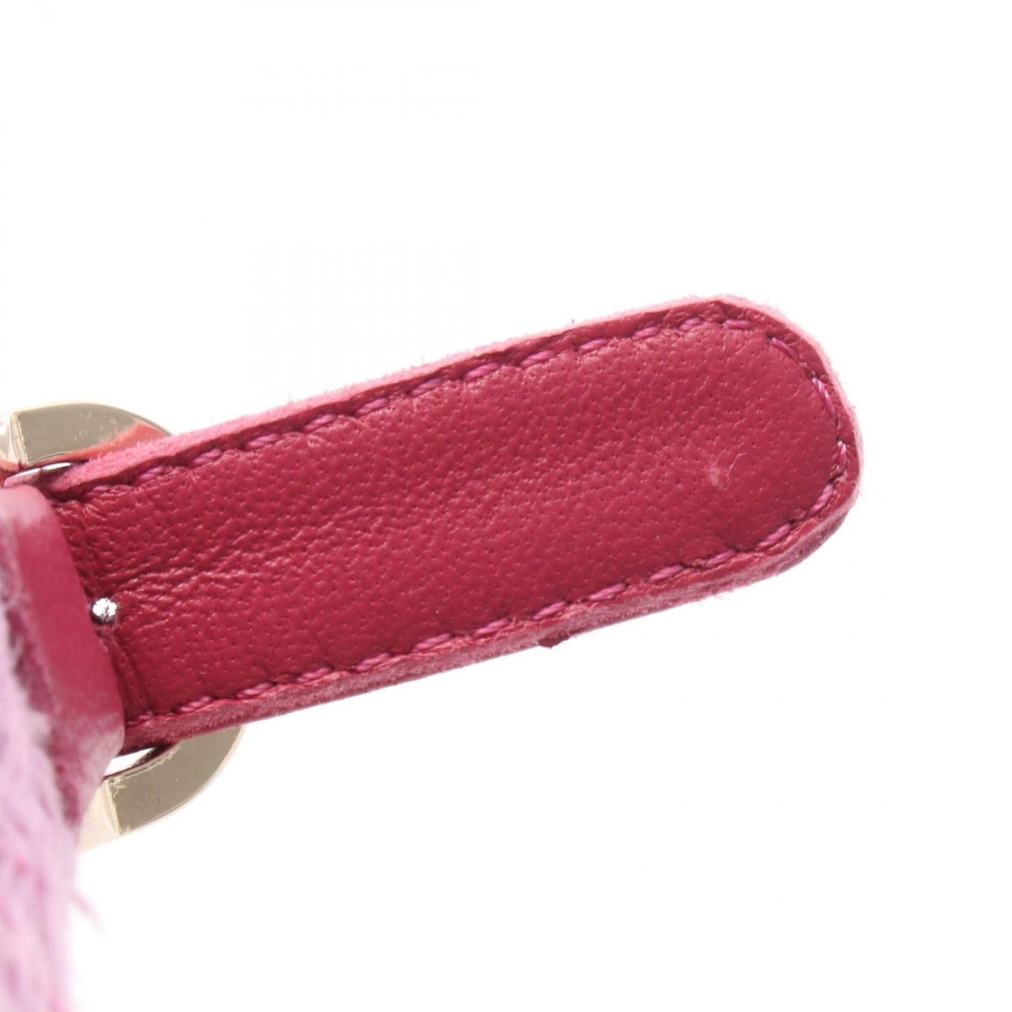Chanel Sandals CC Logo Wedge Sole Pink Fabric — view 9