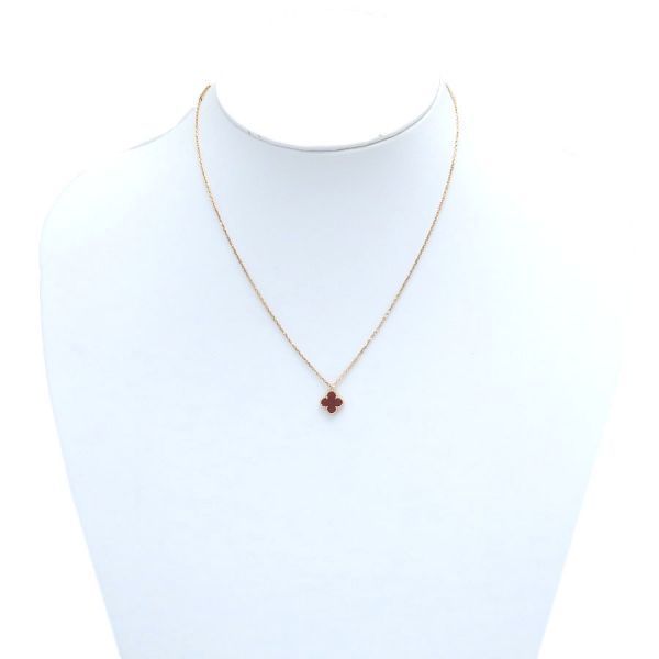 Van Cleef & Arpels Sweet Alhambra Necklace Carnelian — view 7