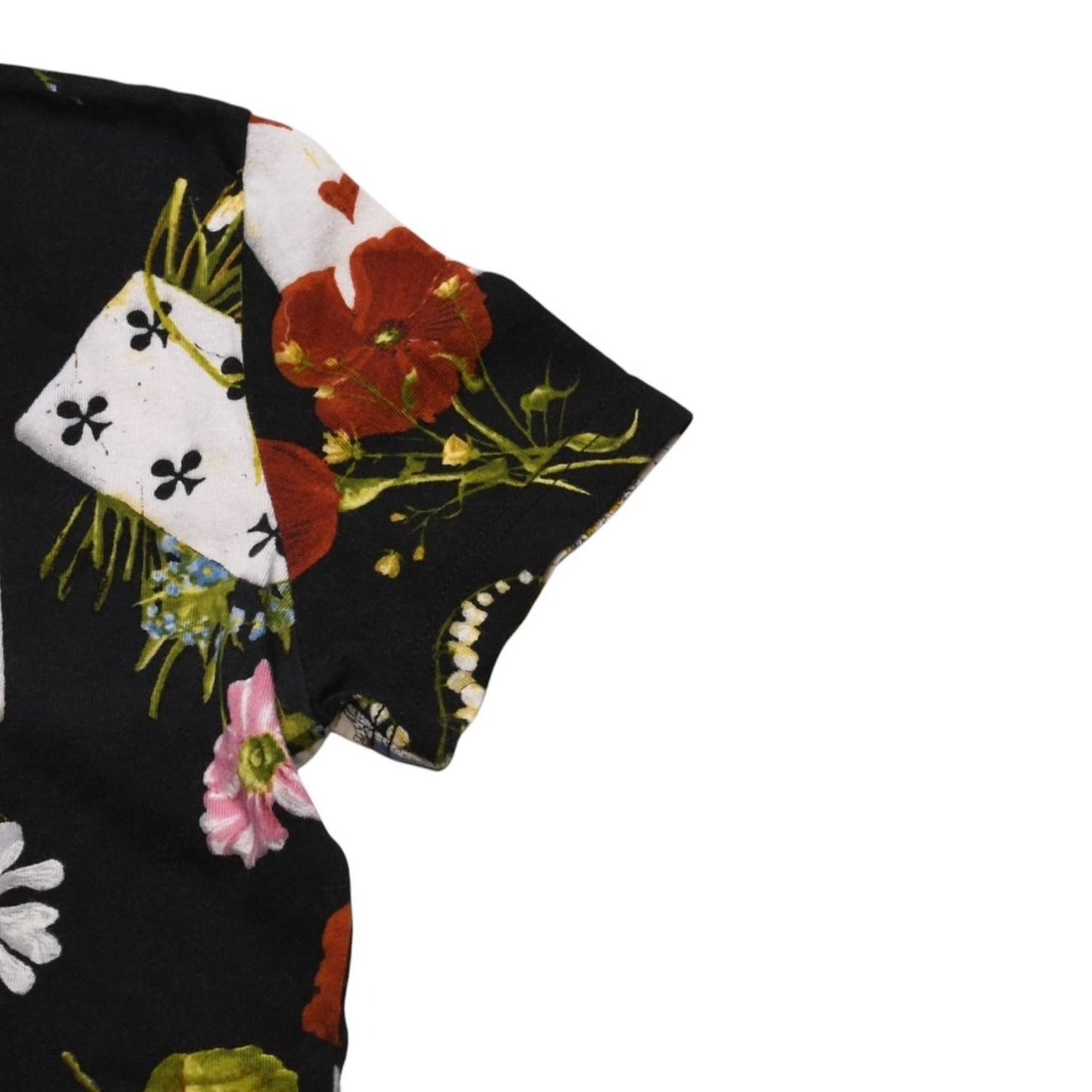 Dior Short Sleeve T-Shirt 36 Botanical Playing Cards All Over Print Vintage — view 8